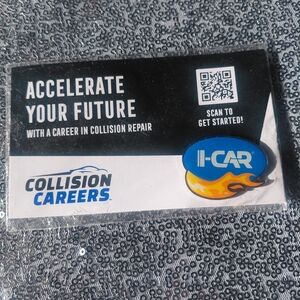 I-CAR Blue and Yellow Flame Logo Pin - Brand: I-CAR